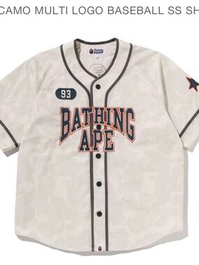 BAPE SOLID CAMO MULTI LOGO BASEBALL
SS SHIRT 2026